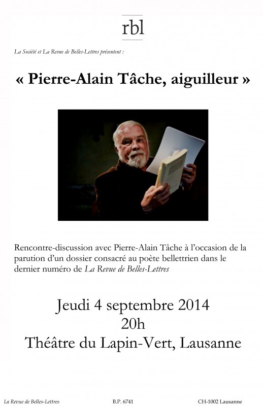 Rencontre avec Pierre-Alain Tâche_20140904